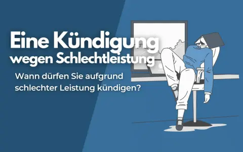 Eine Kündigung wegen Schlechtleistung: Wann dürfen Sie aufgrund schlechter Leistung kündigen? Ein erschöpfter Mitarbeiter sitzt am Schreibtisch.