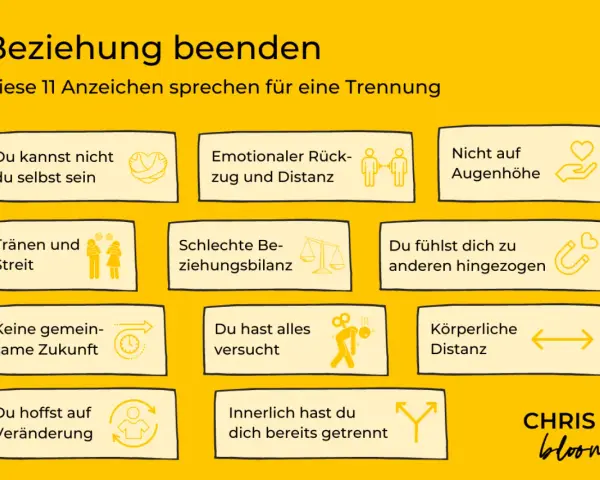 11 Anzeichen, die auf eine Trennung hindeuten: Du fühlst dich nicht mehr wohl, es gibt emotionale Distanz, keine gemeinsame Zukunft. Wenn du dich fragst, wie trenne ich mich von meiner Frau, achte auf diese Zeichen.