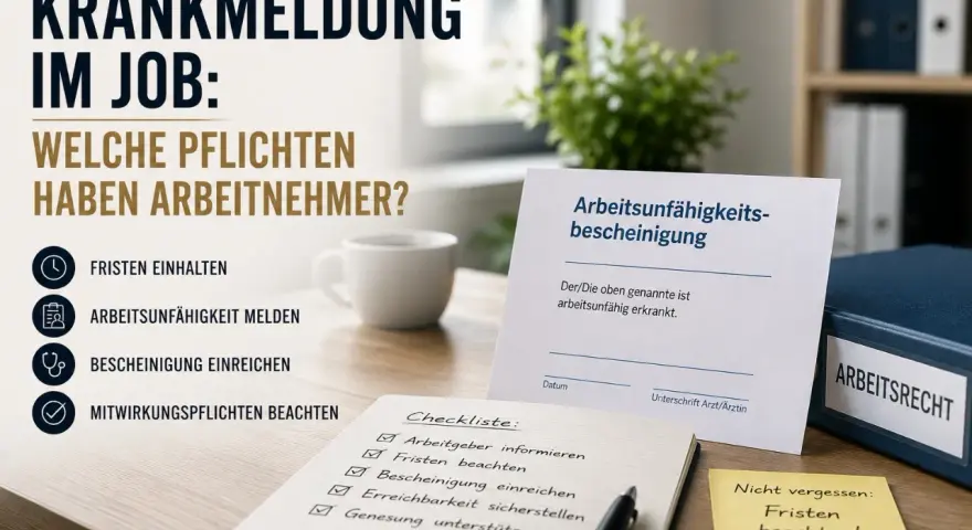 Krankmeldung im Job: Was Arbeitnehmer wissen müssen. Ab wann brauche ich eine Krankmeldung? Wichtige Fristen und Pflichten.