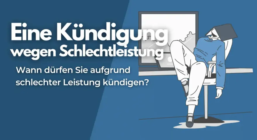 Eine Kündigung wegen Schlechtleistung: Wann dürfen Sie aufgrund schlechter Leistung kündigen? Ein erschöpfter Mitarbeiter sitzt am Schreibtisch.